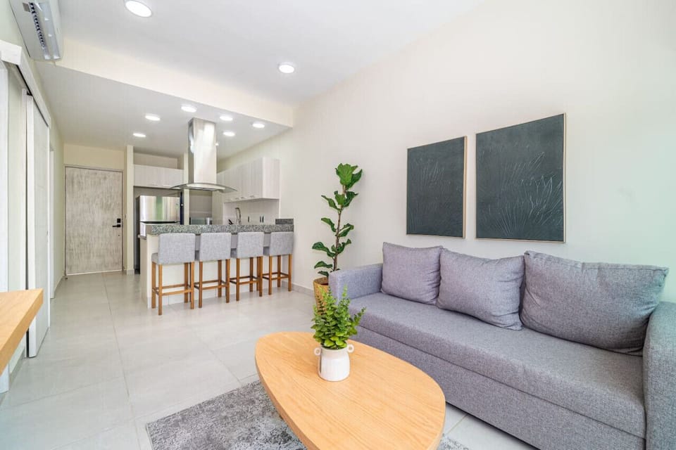 Unwind in our stylish living room, complete with a TV and sound system