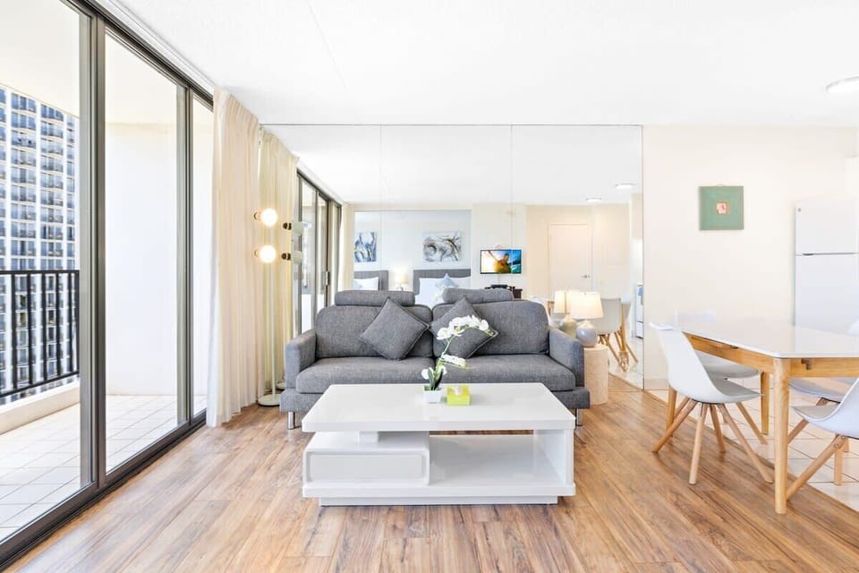 Make yourself at home in our warm and inviting living room.