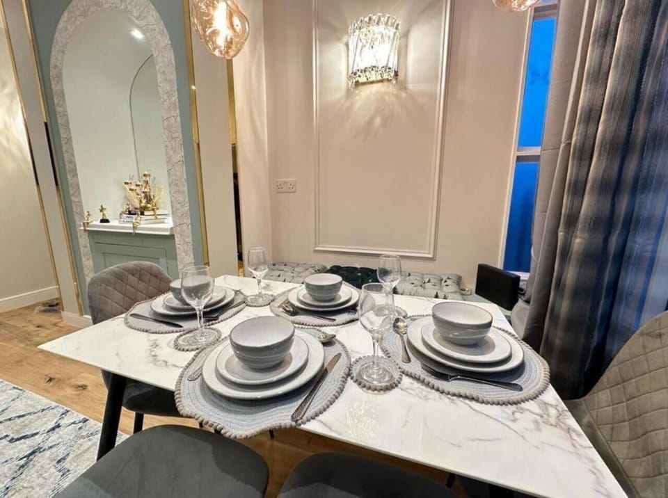 This photo represents the dining table inside the flat. 