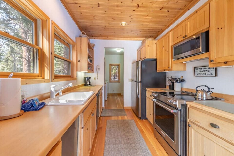 Fully equipped kitchen which has everything you`ll need.