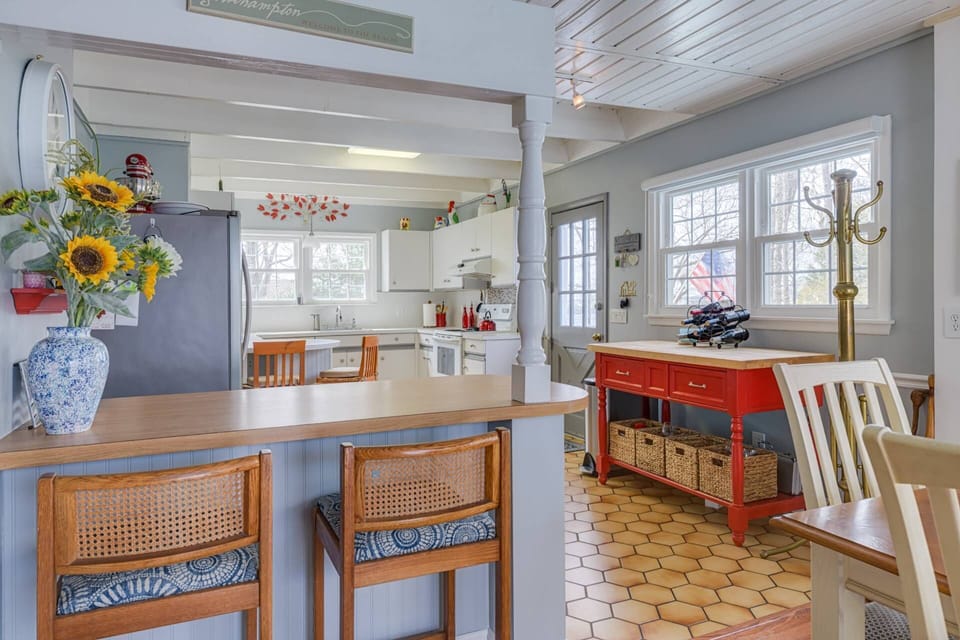 additional counter seating or use for a buffet meal