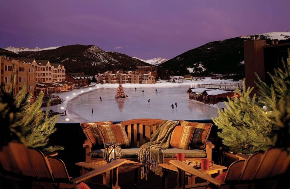 Enjoy breathtaking views of Keystone from your condo.
