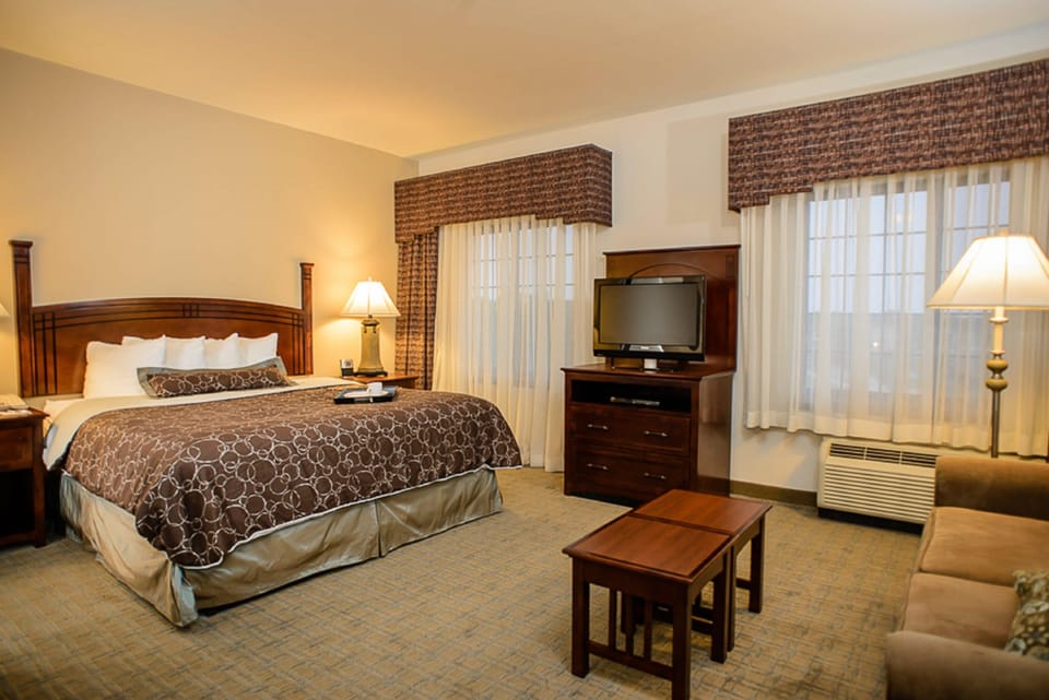 Drift to sleep in a comfortable bed after a wonderful day outside.