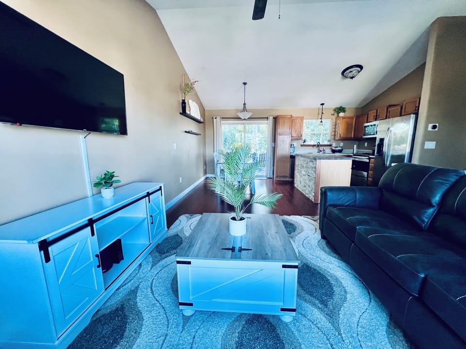 Enjoy this open concept: Family, Dining, and Kitchen area. 