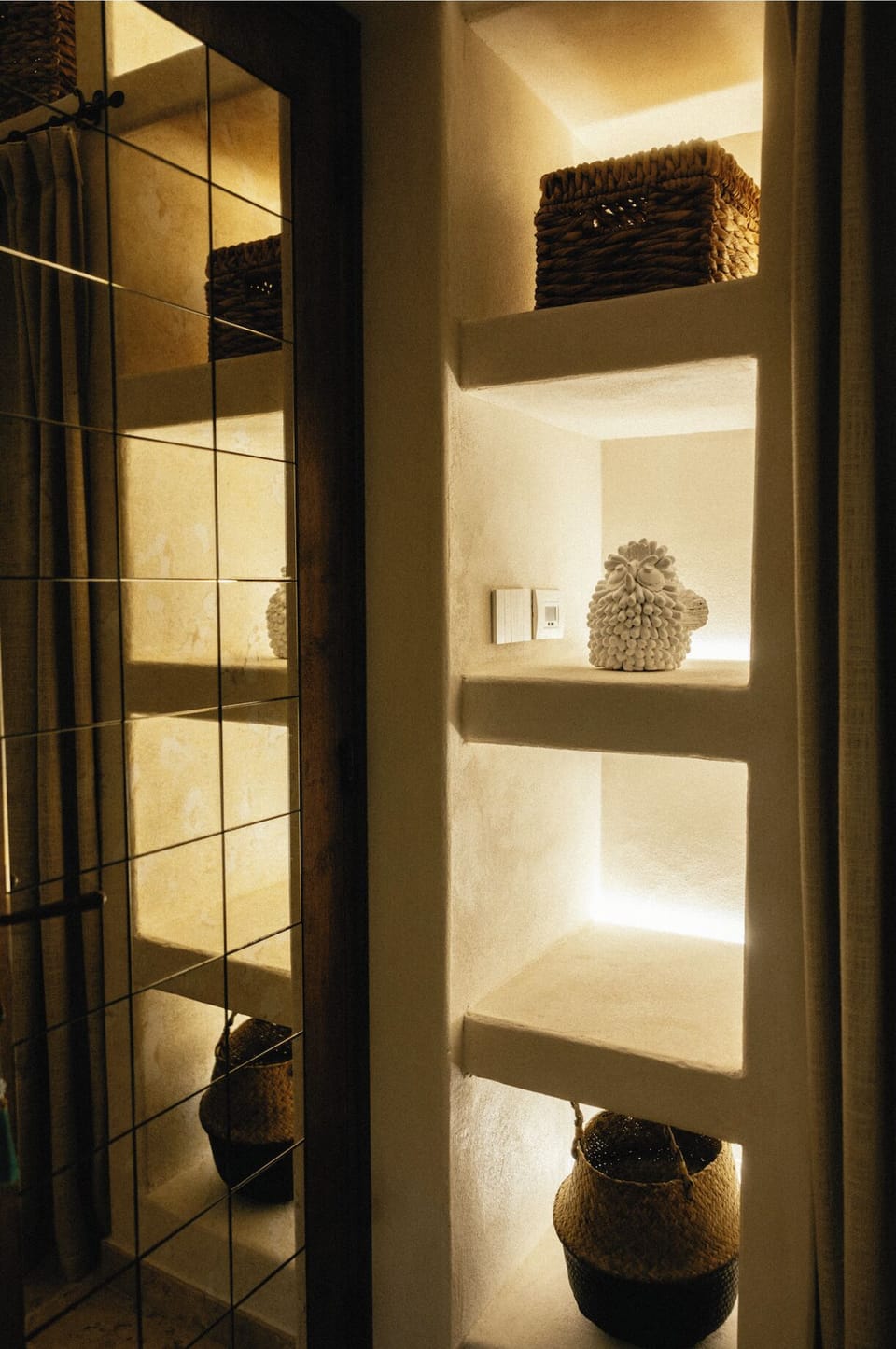 Detail view of the luxurious interior decor at Villa Acquamarina.