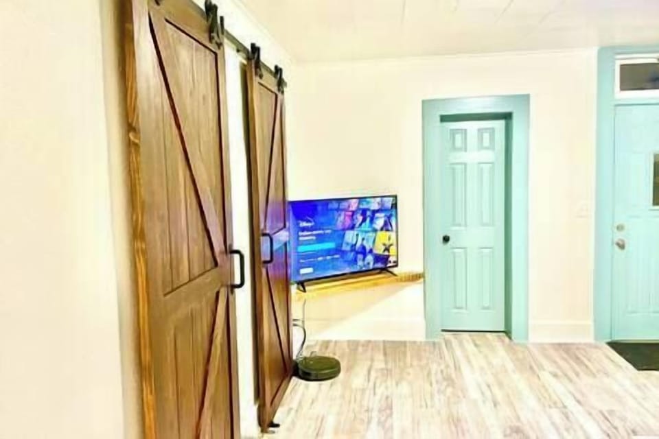 Living room. 58” smart TV