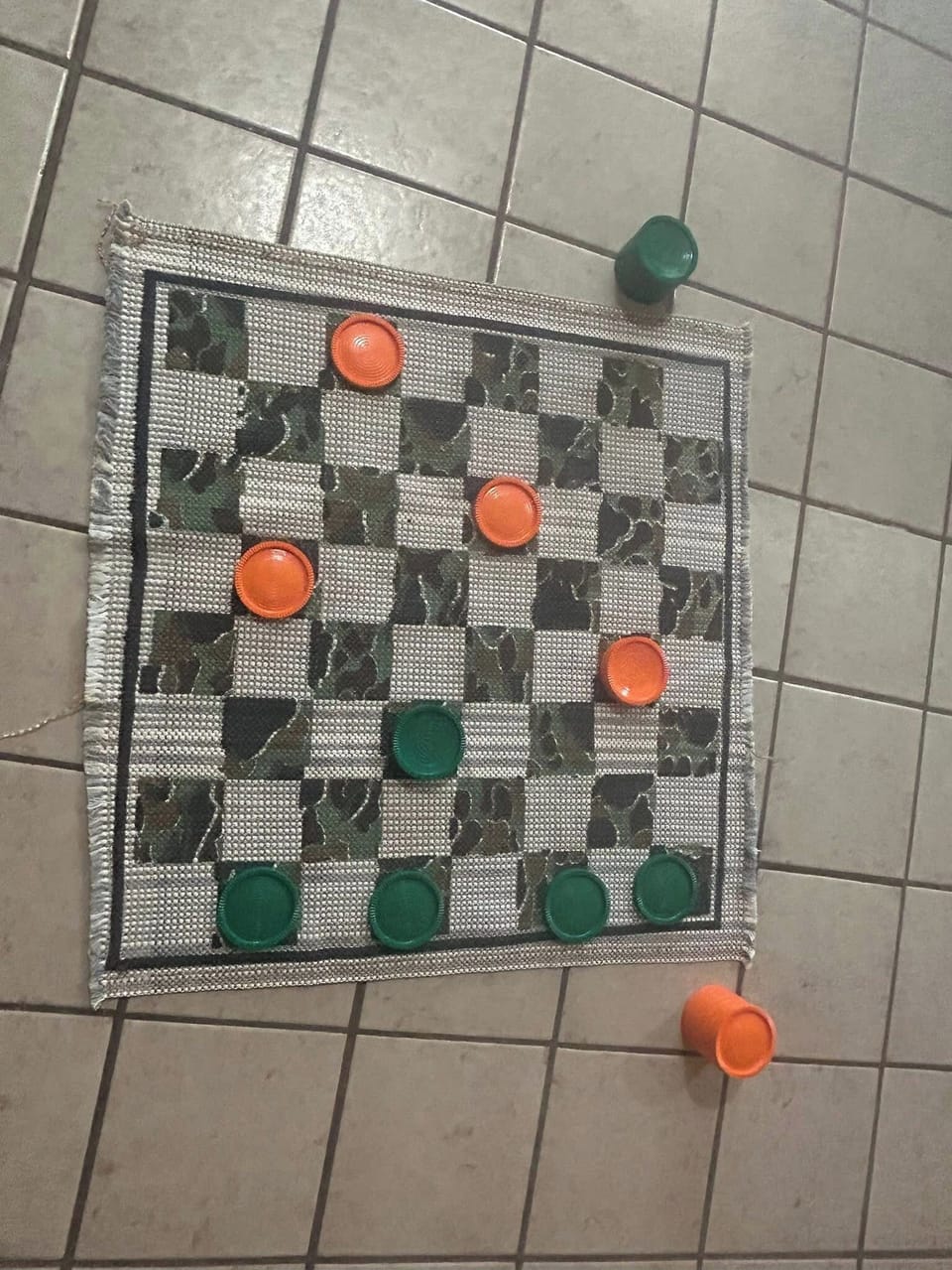 Larger checkers game