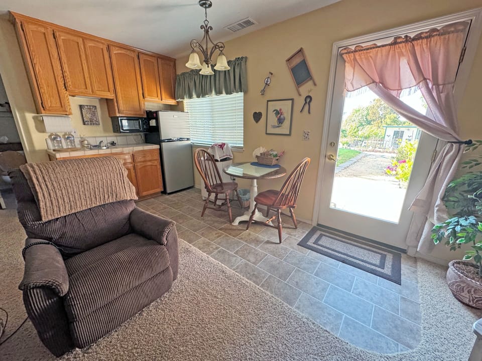 Dinette and entry door