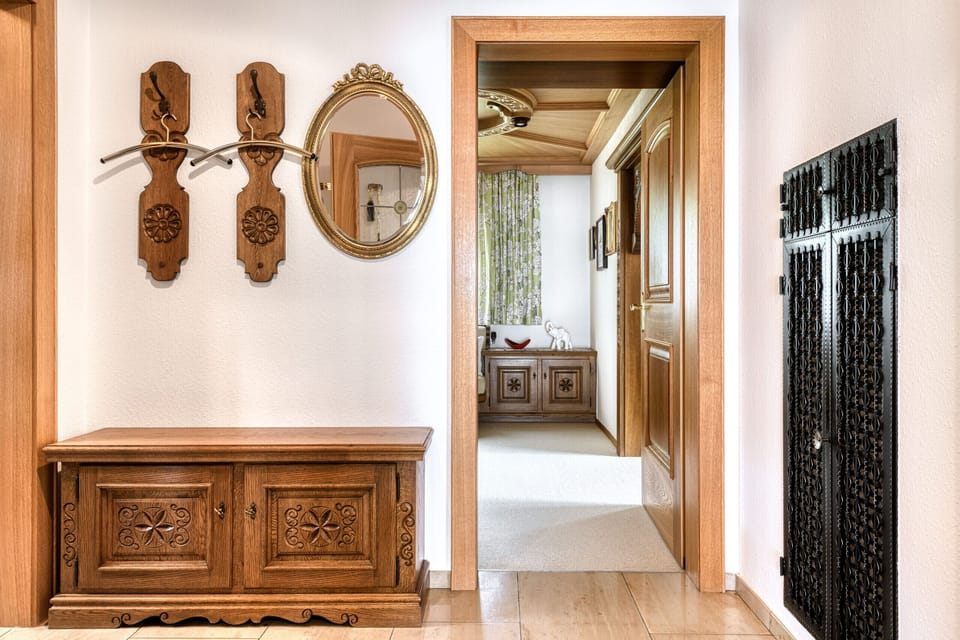 Cloakroom at the Bergblick country house in Ludesch in Walgau.