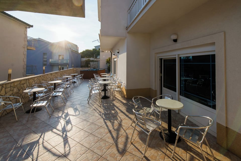 Patio with table and chairs