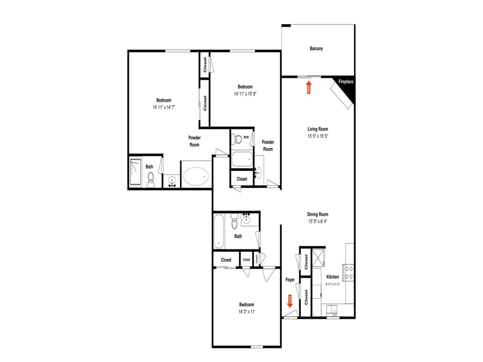 Beyond Blessed Whispering Pines 551 - Floor Plan