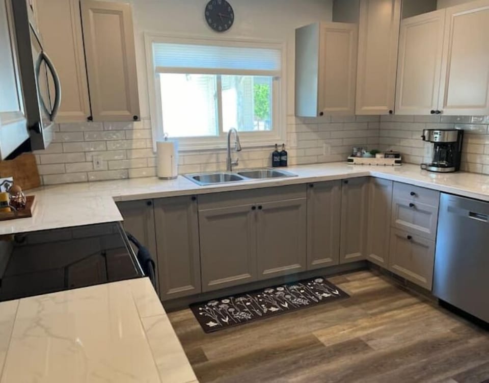 Step into our newly updated kitchen, where charm meets convenience.