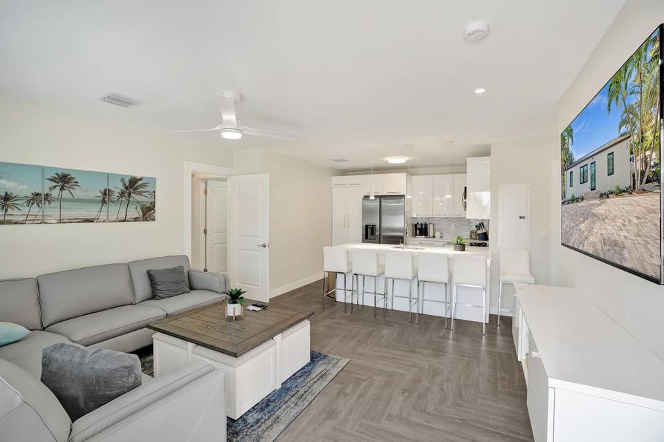 Kitchen and Living Room