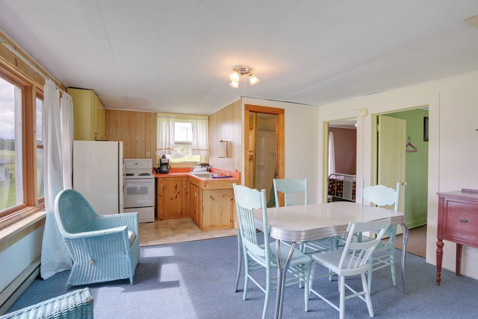 Living Room | Single-Story Cabin | Window A/C | Queen Sleeper Sofa