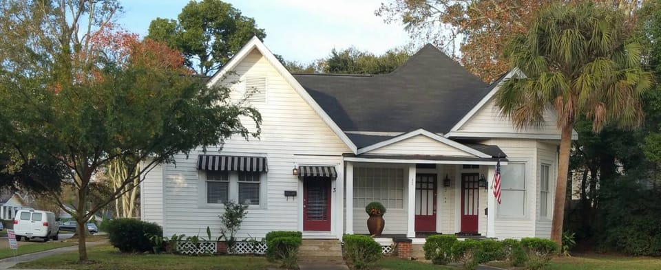 The home is situated in  the historic district of Midtown.