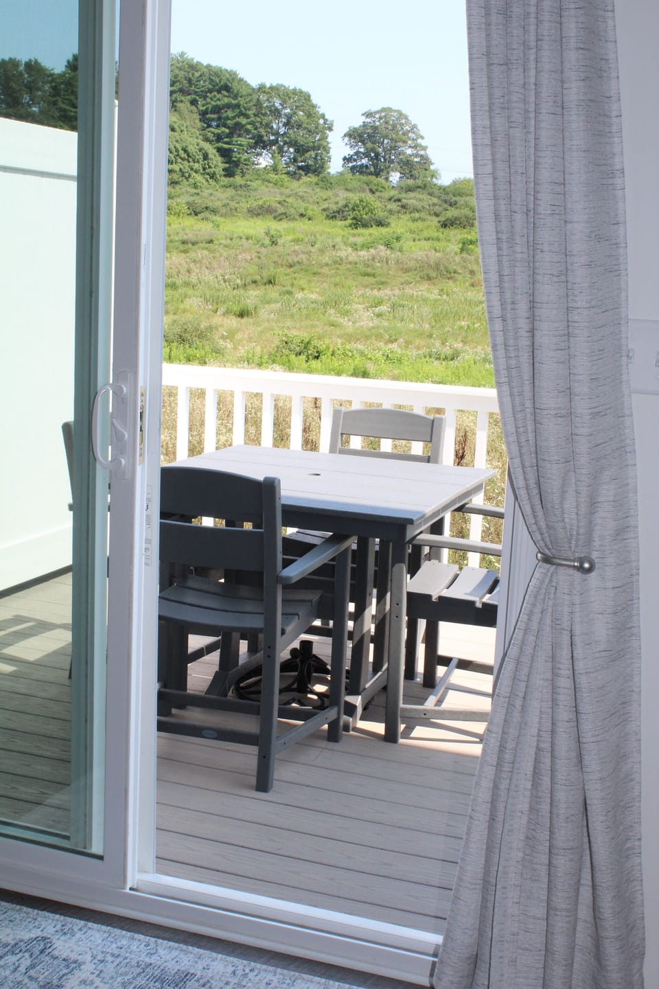 Deck off dining area