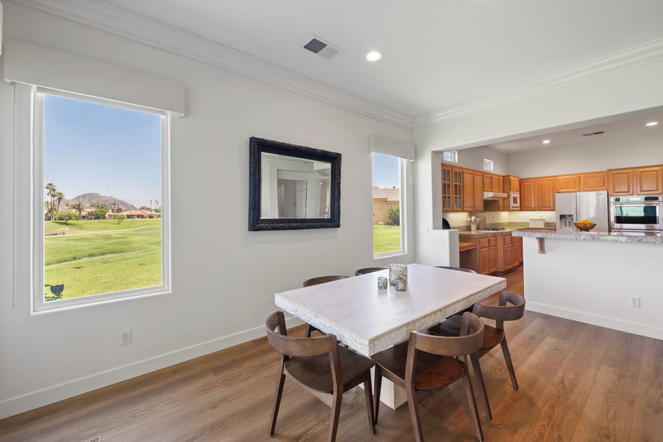 Dining room setup for 6