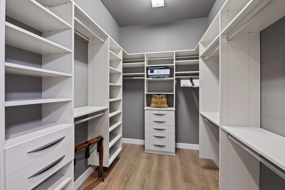 Primary closet space