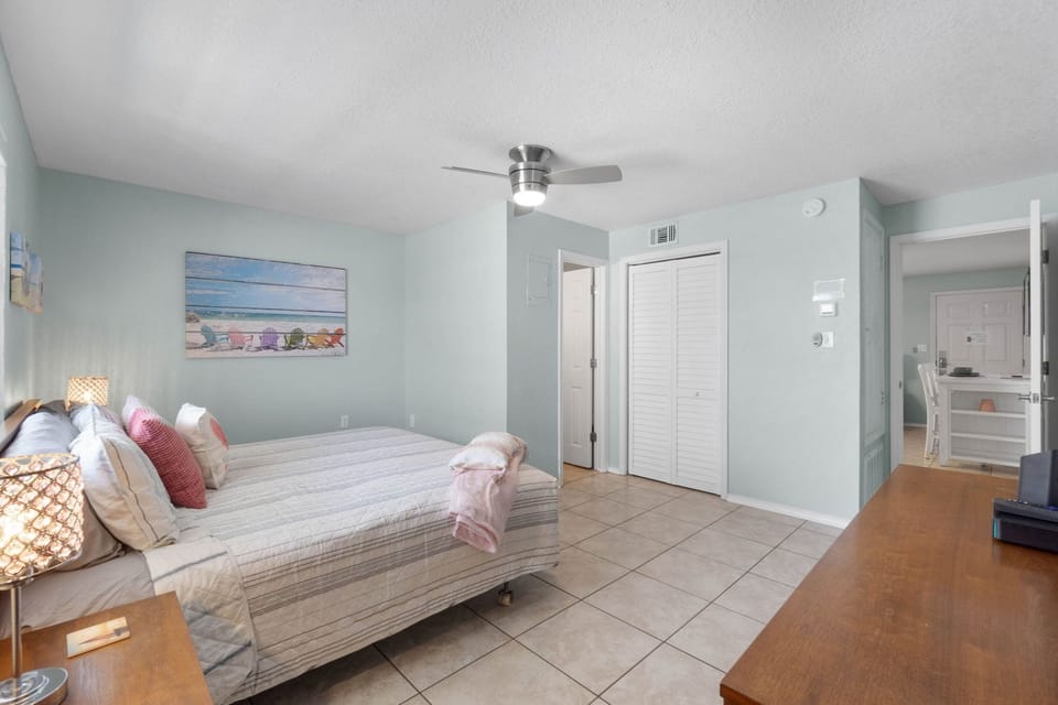Spacious bedroom with large closet