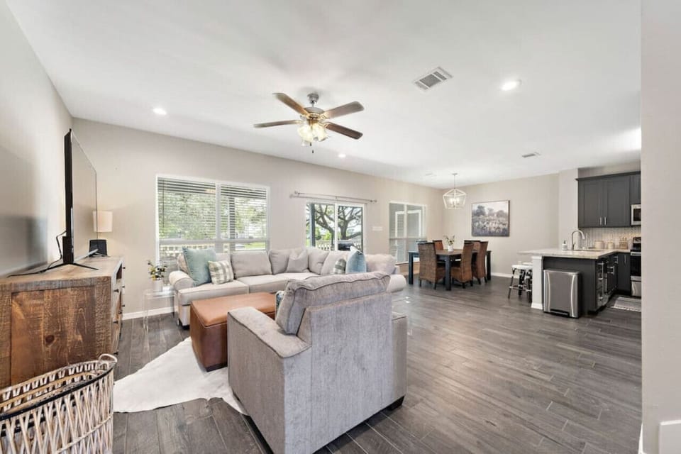 Curl up with a good book in the inviting living room