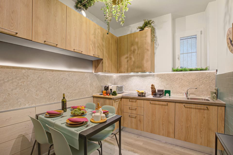 Kitchen and dining area