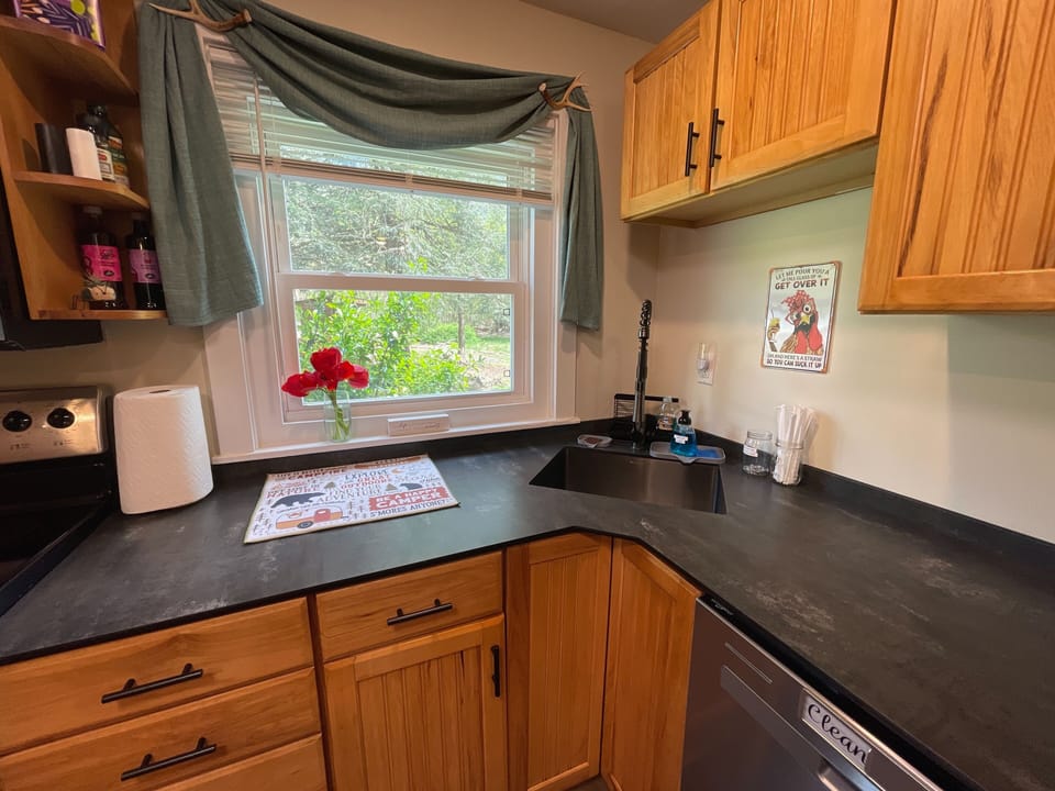 Fully stocked Kitchen!  Just like home. Lots of pots, pans, gadgets and spices!