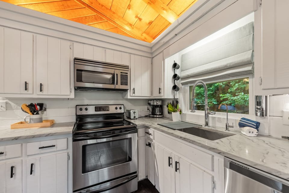 Explore culinary possibilities in our fully-equipped kitchen, ready for any meal you wish to create.
