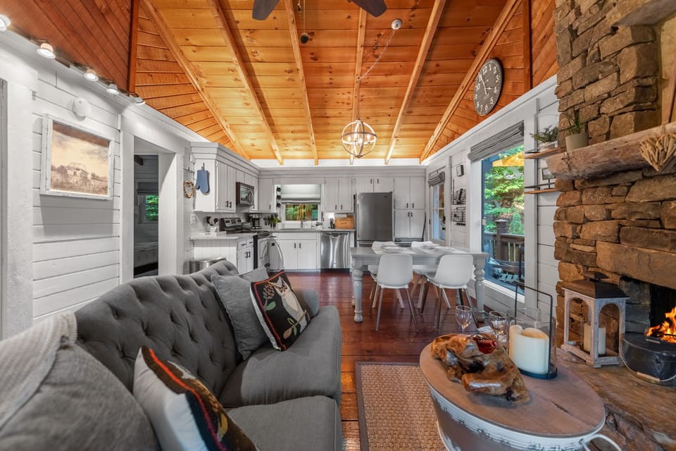 Unwind in the spacious open-plan living area, designed for comfort and connection.