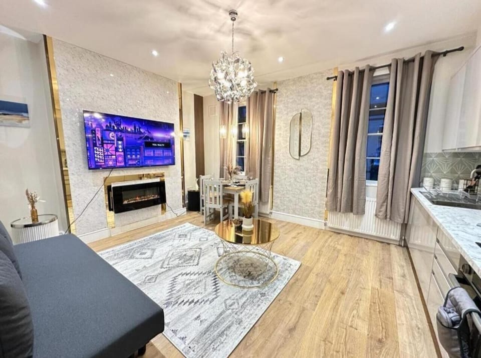 This photo represents the living room of the flat. 