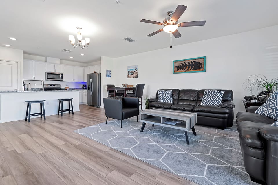 Downstairs Open Floor Plan perfect for relaxing or entertaining. 