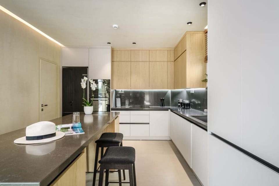 A fully equipped kitchen for culinary creations.