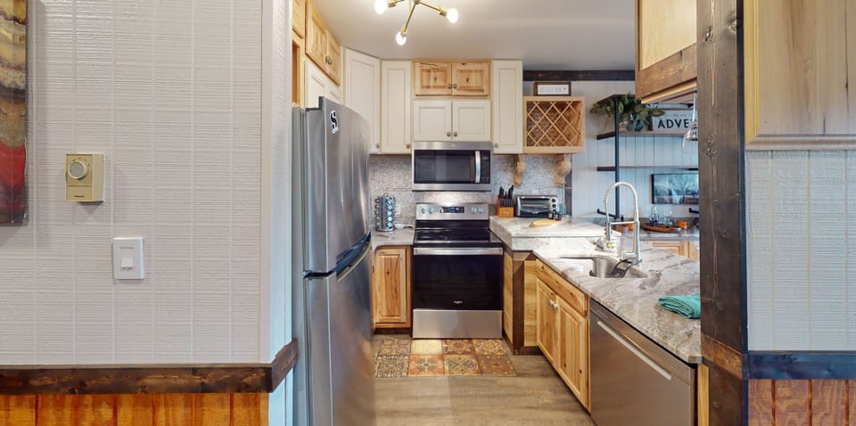Indoors, Floor, Flooring, Kitchen, Hardwood