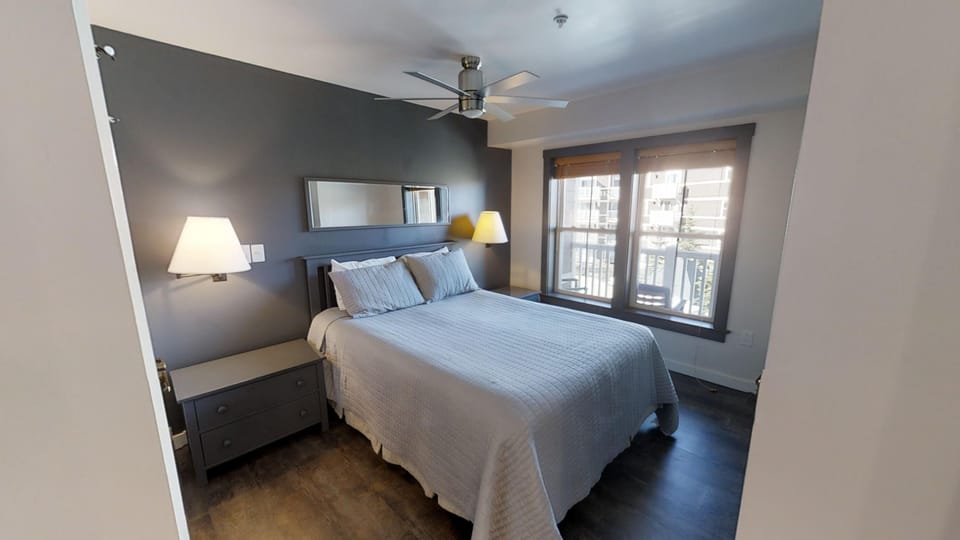 Ceiling Fan, Indoors, Bed, Bedroom, Furniture