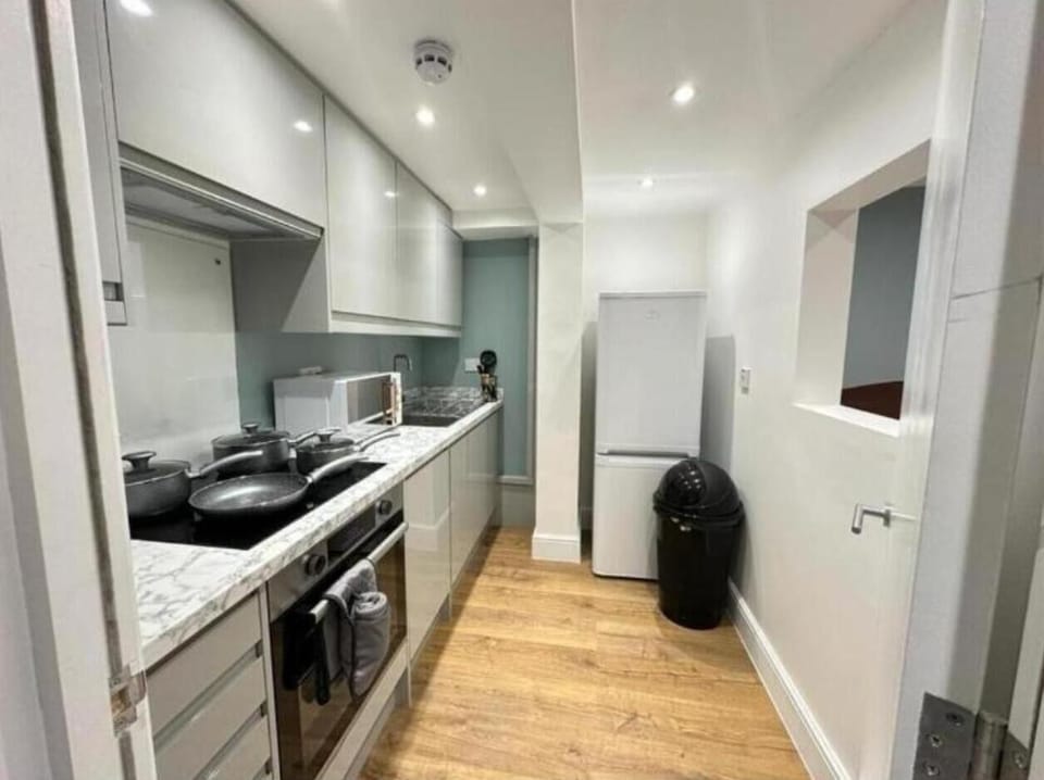 This photo represents the kitchen of the property. 
