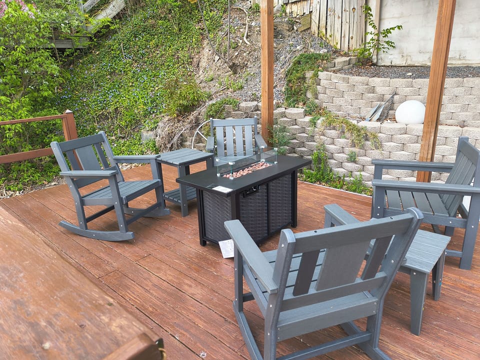 New this season! Fire pit! 