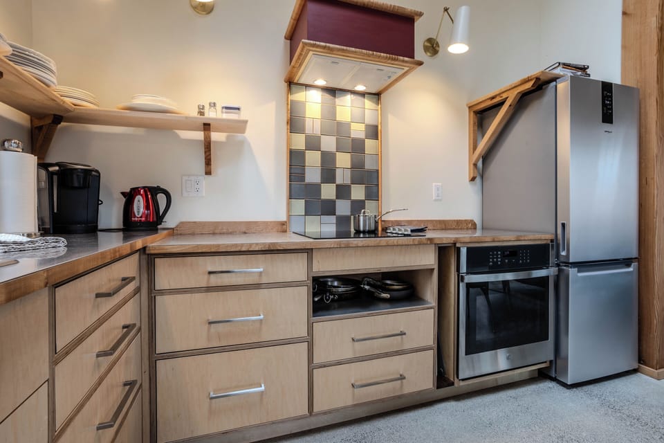 Custom cabinets and all new appliances with up-to-date features. 