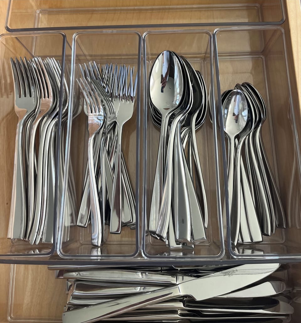 Fully stocked kitchen