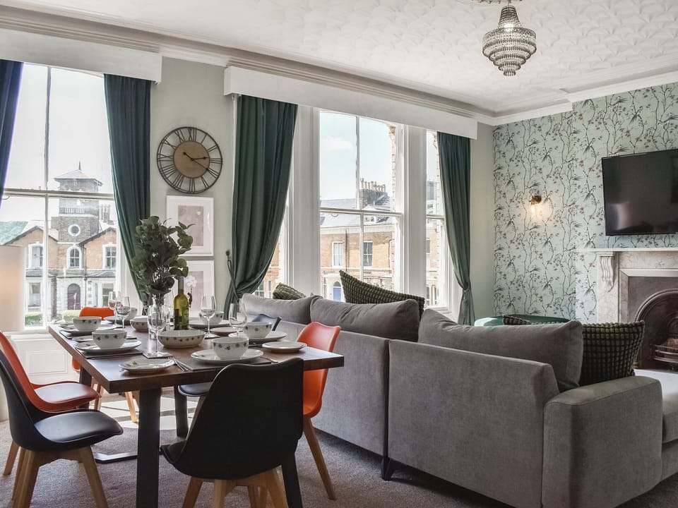 Open plan living space | Apartment 2 - Crescent Apartments, Scarborough