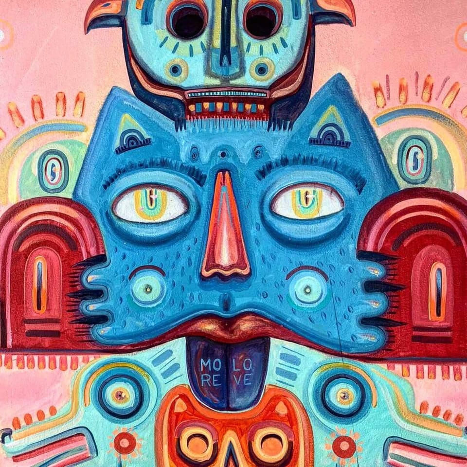 MORE LOVE, a mural painted by Jorge Tellaeche