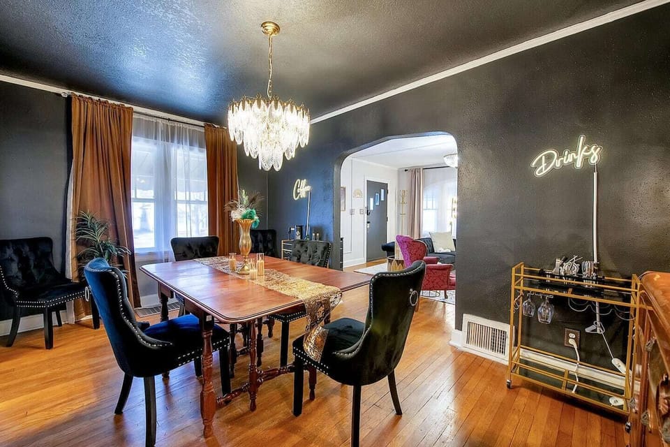 Gorgeous Dining Room with Coffee Bar