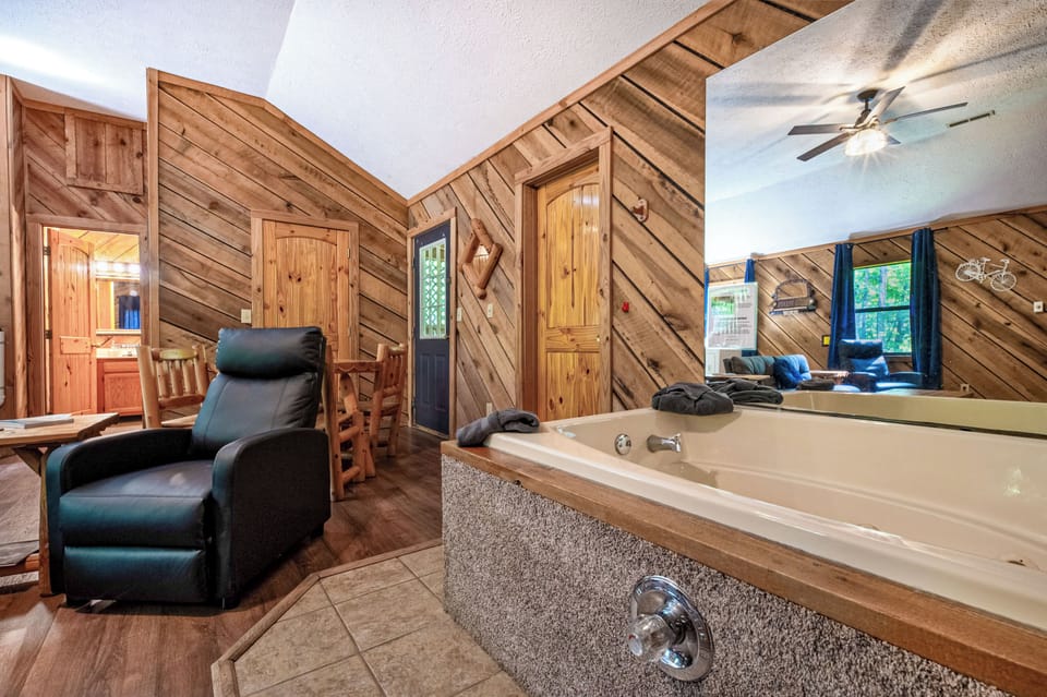 Soak in the indoor Jacuzzi and melt your stress away.
