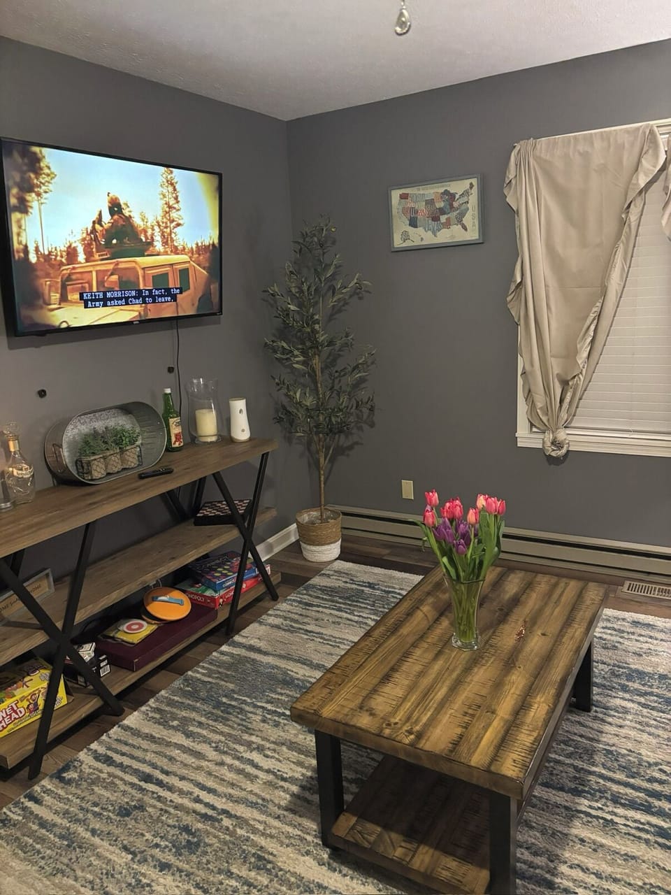 WiFi included. Netflix. Amazon. Catch up on all the shows while relaxing.