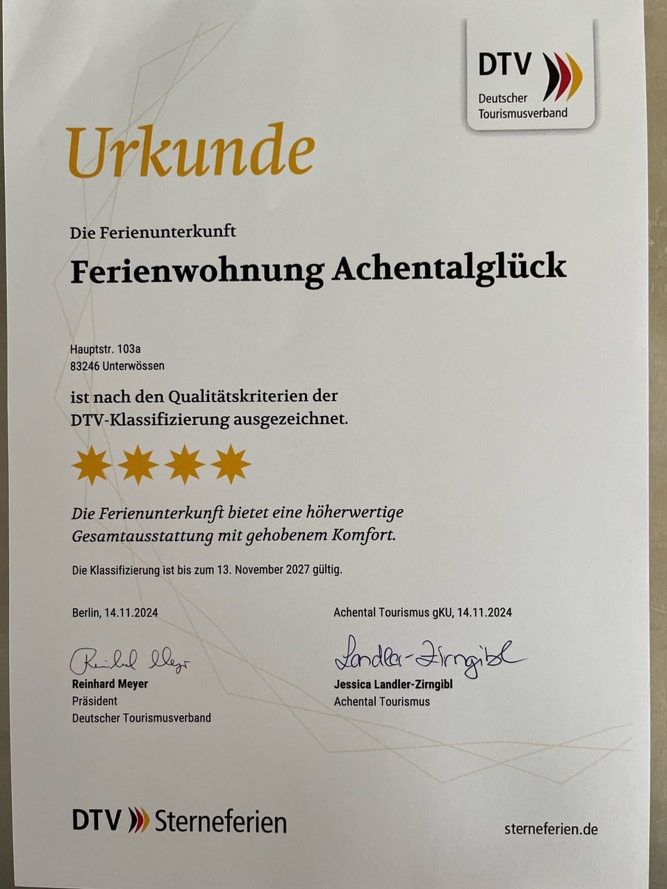 Achentalglück for 1-3 persons, bedroom, living room, kitchen, bathroom/WC, large balcony Apartment in Bavaria