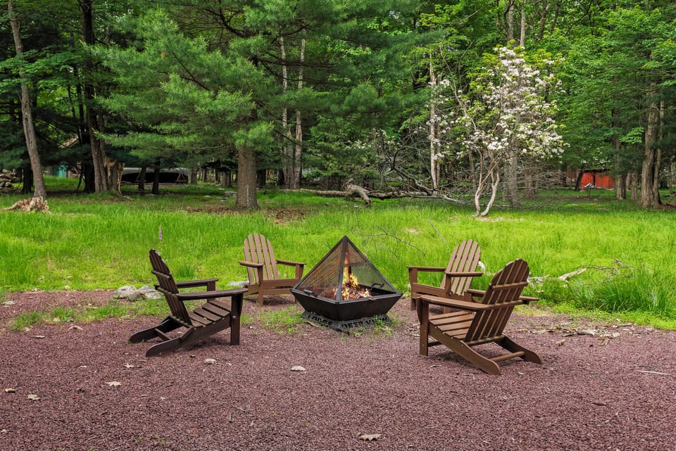 Gather around the fire pit for warm, memorable evenings.