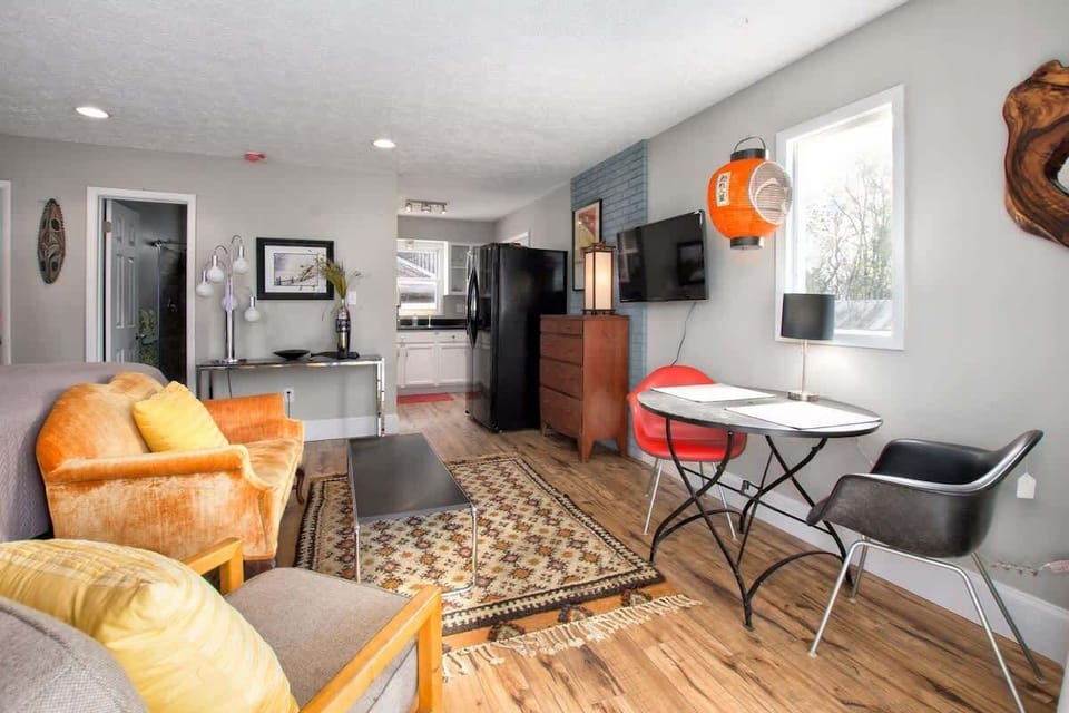 Seating area with TV