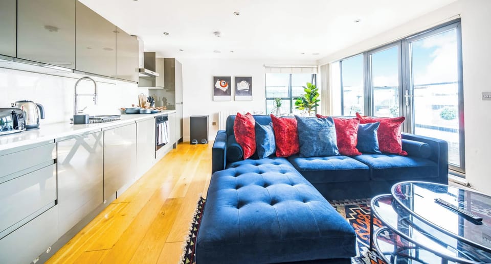 FURNISHED KITCHEN AND LIVING AREA