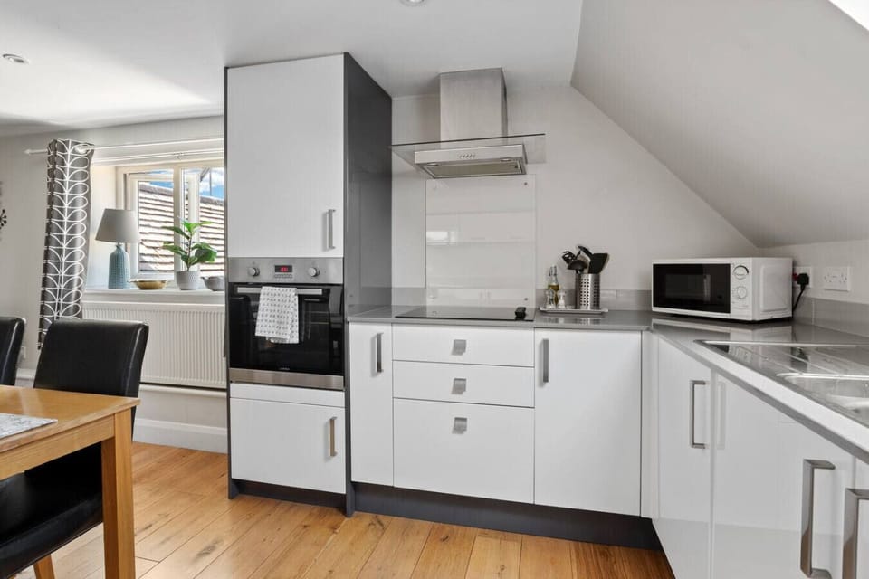 Modern kitchen fully equipped for self-catering