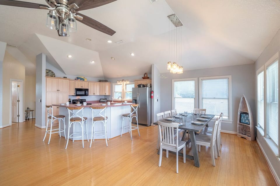 Top Level Kitchen and Dining Area
