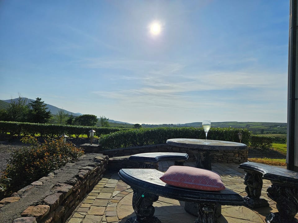 outdoor seating area