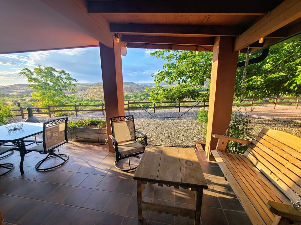 Dine al fresco or just relax and watch the sunset!